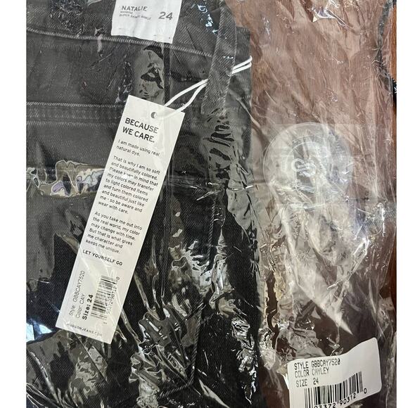 Hudson Jeans Natalie Midrise Skinny Ankle Crop CAYLEY black 24 NWT - Picture 3 of 4